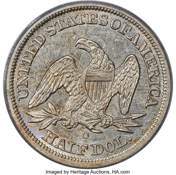 1846-O 50c Medium Date AU58 thumbnail 2