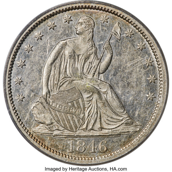 Image for 1846-O 50c Medium Date AU58