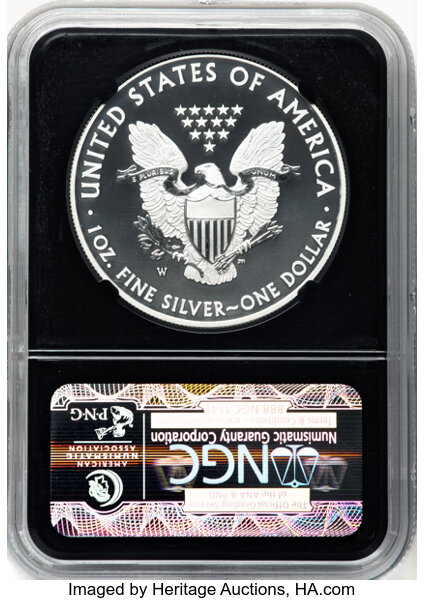 2013-W $1  Silver Eagle, Enhanced, West Point Mint Set MS70 thumbnail 18