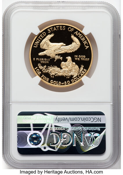 2020-W G$50  Gold Eagle, v75 Privy, WWII Anniversary PR DCAM PR65 DCAM thumbnail 12
