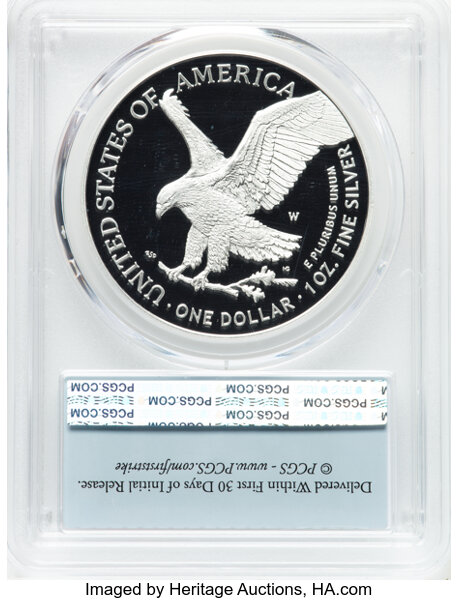 2025-W $1  Silver Eagle, Laser Privy PR DCAM PR66 DCAM CAC thumbnail 10