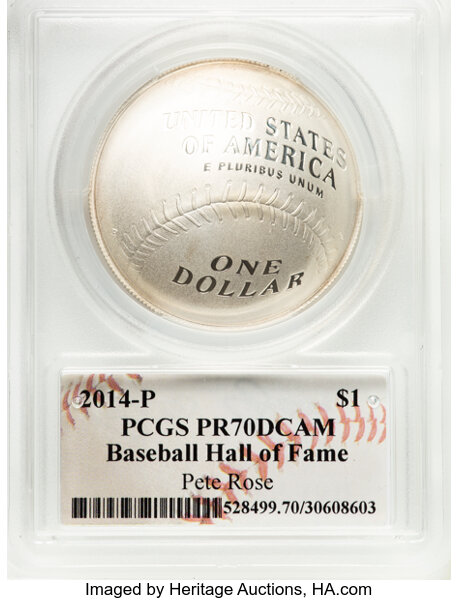 2014-P S$1 Baseball Hall of Fame PR DCAM PR70 DCAM thumbnail 12