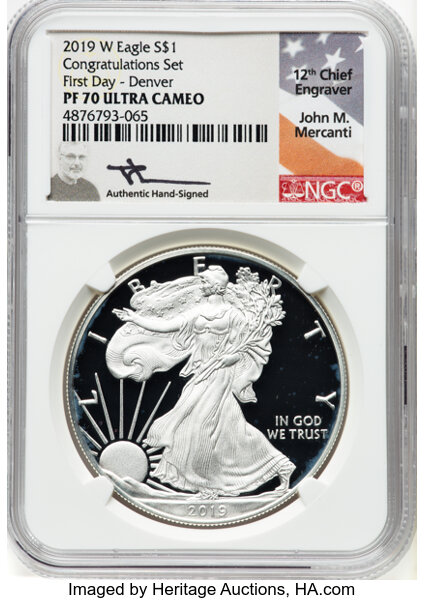 2019-W $1  Silver Eagle PR DCAM PR70 DCAM thumbnail 19