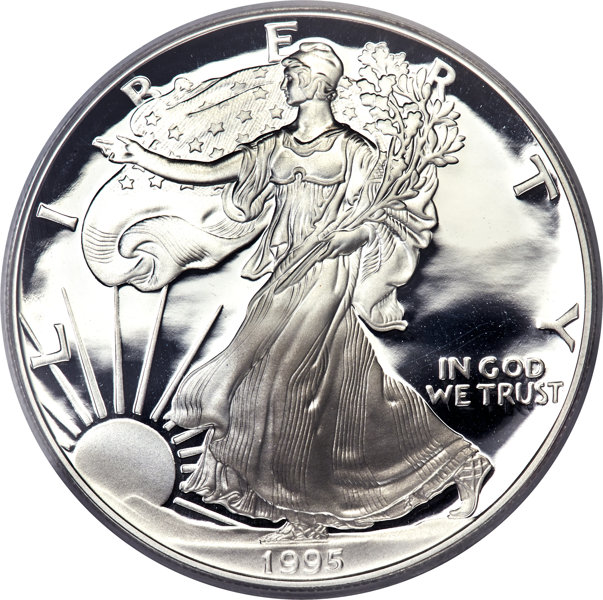 1995-W $1  Silver Eagle PR DCAM PR67 DCAM CAC thumbnail 25