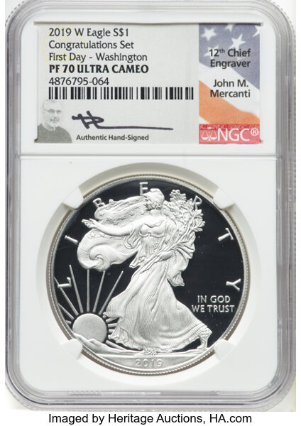 2019-W $1  Silver Eagle PR DCAM PR70 DCAM thumbnail 21