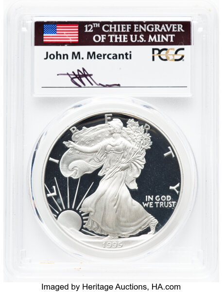 1995-W $1  Silver Eagle PR DCAM thumbnail 21