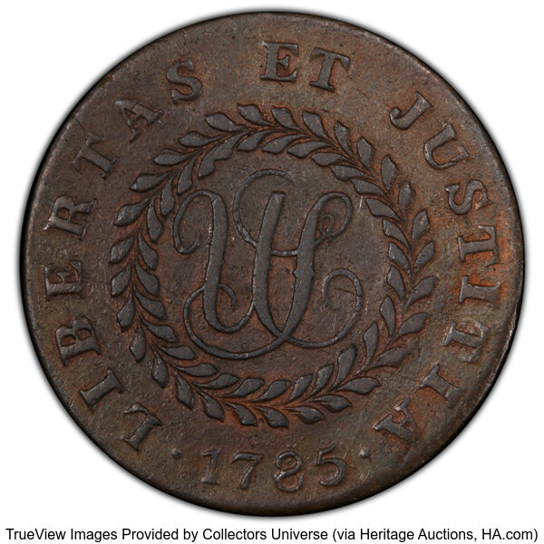 1785 Copper Nova Constellatio, Pointed Rays MS BN thumbnail 10