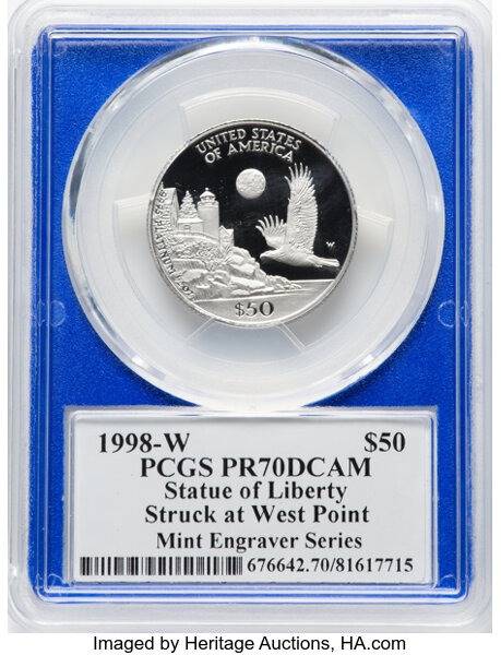 1998-W P$50  Platinum Eagle PR DCAM PR70 DCAM thumbnail 8