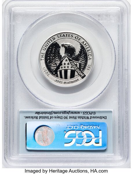 2007-W P$50  Platinum Eagle, Reverse Proof PR70 thumbnail 4