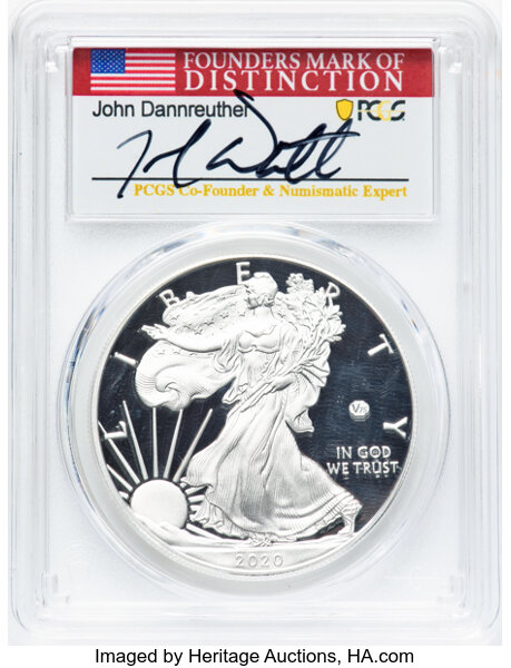 2020-W $1  Silver Eagle, v75 Privy WWII Anniversary PR DCAM thumbnail 21