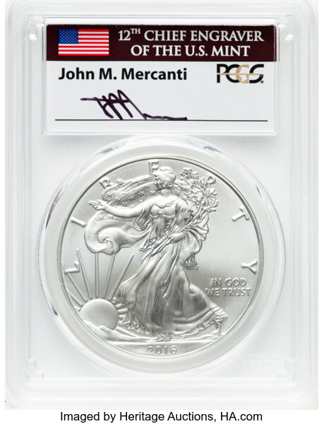 2016-W $1  Silver Eagle, Burnished, 30th Anniversary MS thumbnail 12
