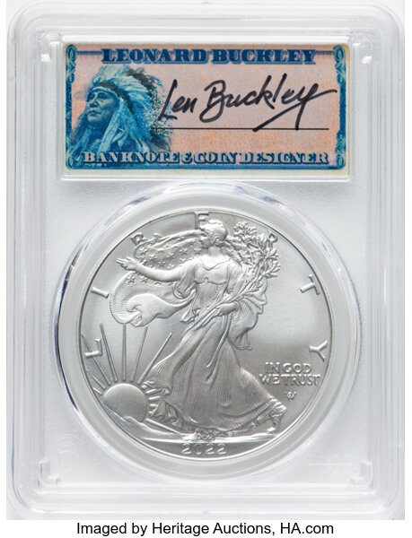 2022 $1  Silver Eagle MS70 CAC thumbnail 23
