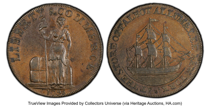 1795 Cent Talbot, Allum & Lee, Lettered Edge MS BN thumbnail 7