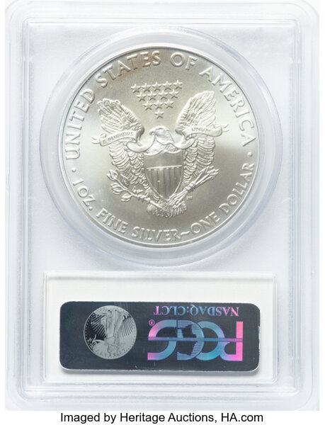 2011 Set 25th Anniversary Silver Eagle, 5 Coins MS70 thumbnail 2
