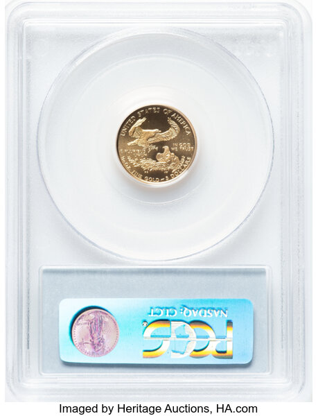 1999-W $5  Gold Eagle, Unfinished Proof Dies MS69 thumbnail 8