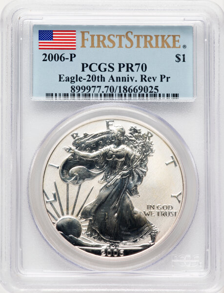 2006-P $1  Silver Eagle, Reverse Proof PR thumbnail 20