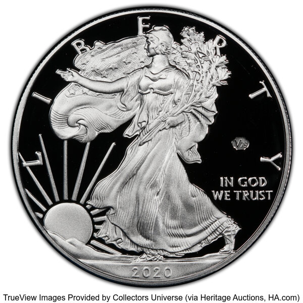 2020-W $1  Silver Eagle, v75 Privy WWII Anniversary PR DCAM thumbnail 18