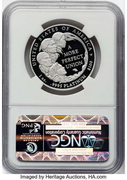 2009-W P$100  Platinum Eagle PR DCAM PR70 DCAM thumbnail 6