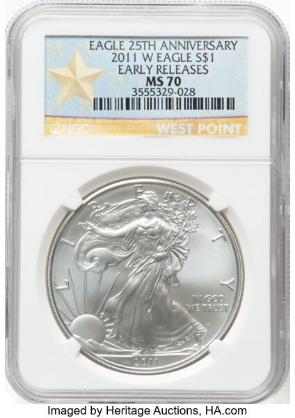 2011-W $1  Silver Eagle, Burnished, 25th Anniversary OGP thumbnail 21