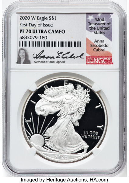 2020-W $1  Silver Eagle PR DCAM thumbnail 15