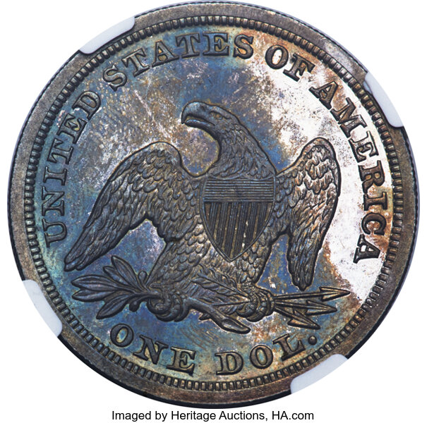 1846 $1 MS63 CAC thumbnail 6