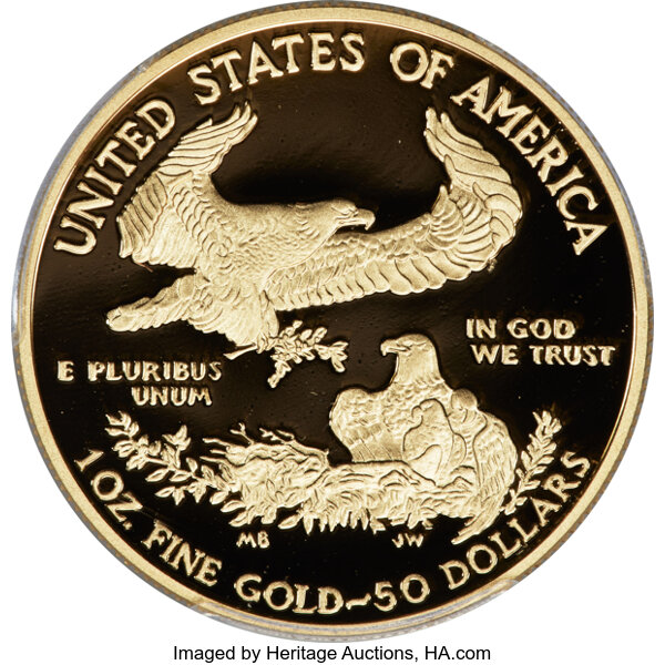 2020-W G$50  Gold Eagle, v75 Privy, WWII Anniversary PR DCAM PR65 DCAM thumbnail 8