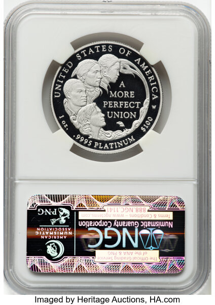 2009-W P$100  Platinum Eagle PR DCAM PR70 DCAM thumbnail 4