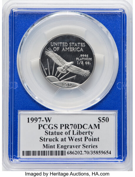 1997-W P$50  Platinum Eagle PR DCAM PR70 DCAM thumbnail 8