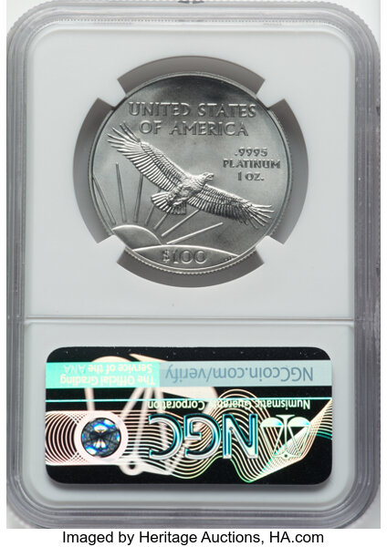 2022 P$100  Platinum Eagle MS69 thumbnail 2