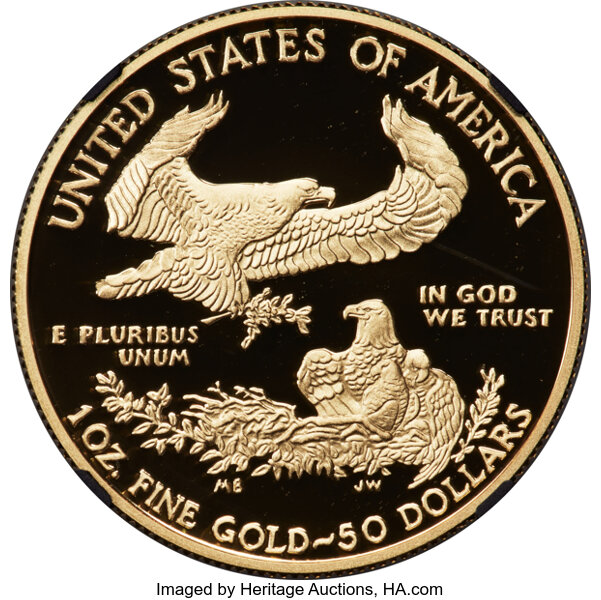 2020-W G$50  Gold Eagle, v75 Privy, WWII Anniversary PR DCAM PR65 DCAM thumbnail 6