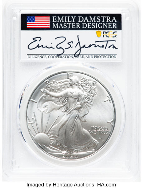 2024-(P) $1  Silver Eagle, Star Privy MS thumbnail 15