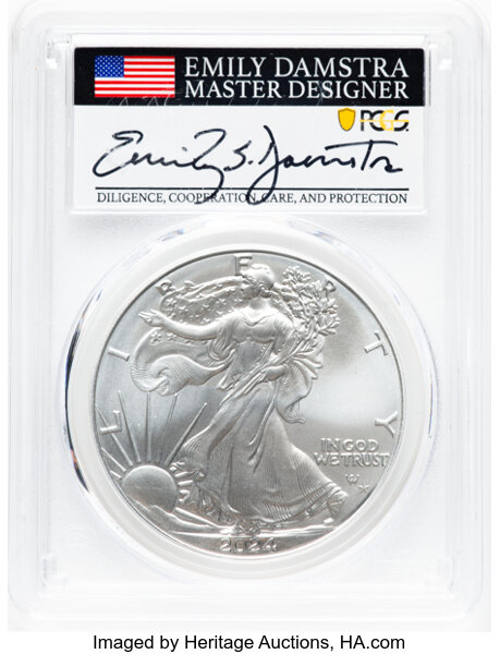 2024-(P) $1  Silver Eagle, Star Privy MS thumbnail 18