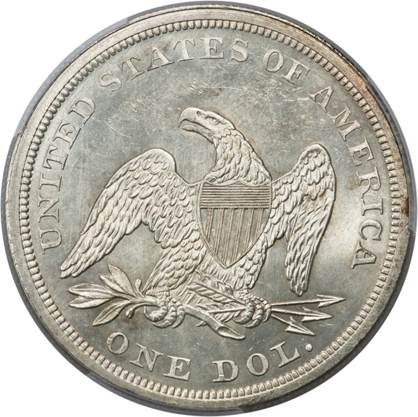 1865 $1 AU58 thumbnail 23