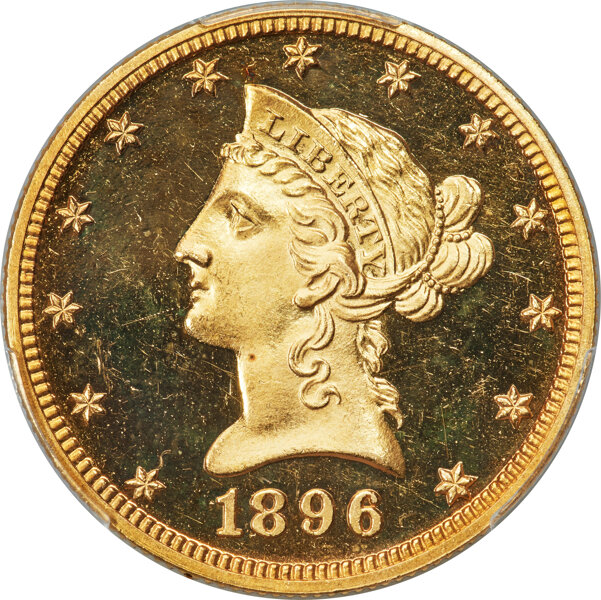 Image for Liberty Gold Eagle $10  Motto, 1866-1907 PR DCAM [Type] PR64 DCAM