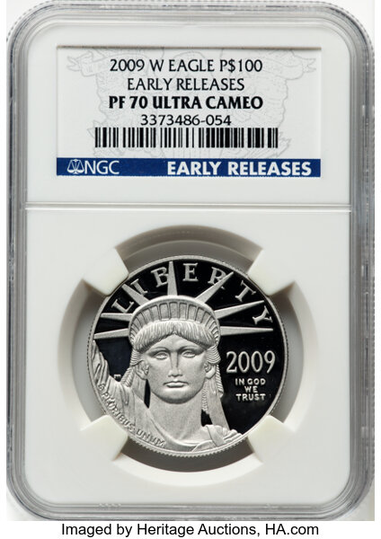 2009-W P$100  Platinum Eagle PR DCAM PR70 DCAM thumbnail 3