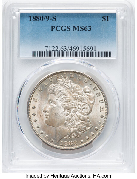1880/9-S $1  Overdate, VAM-11 MS thumbnail 6