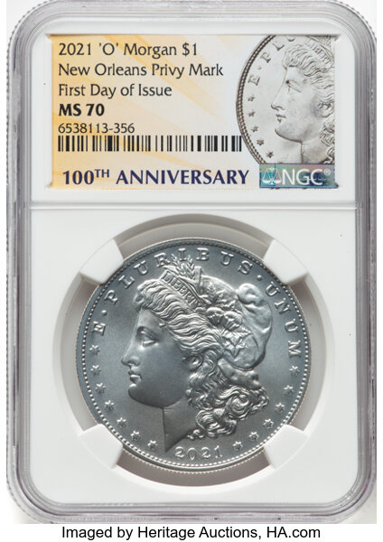 2021-(O) S$1 Morgan, Privy Mark, 100th Anniversary MS thumbnail 17