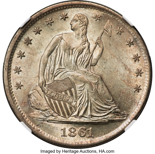 1861-S 50c MS thumbnail 8