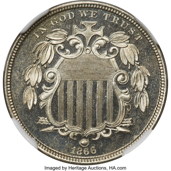 1866 5c Rays PR CAM PR66 CAM thumbnail 3
