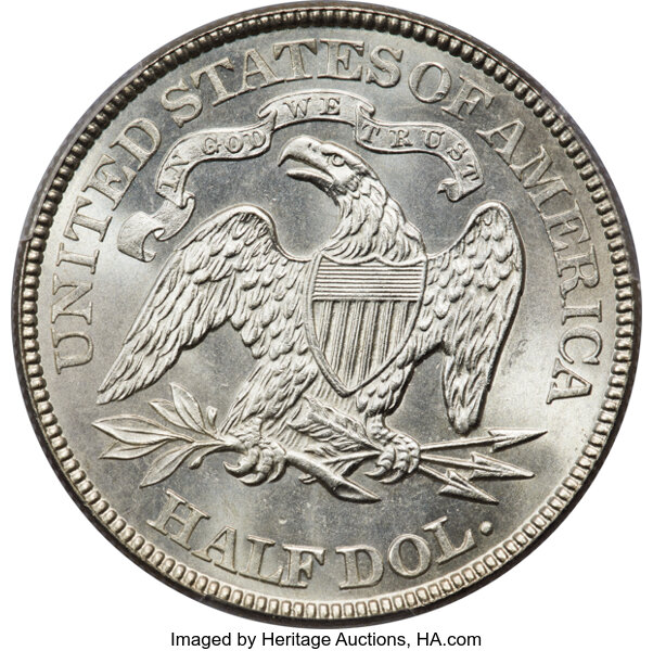 1889 50c MS66 thumbnail 4