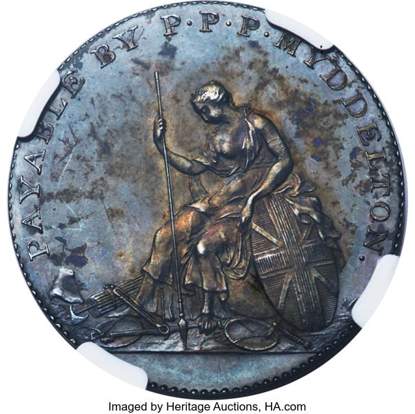 1796 Token Myddelton, Silver  PR thumbnail 4