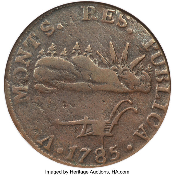 1785 Copper Vermont, VERMONTS MS BN thumbnail 13