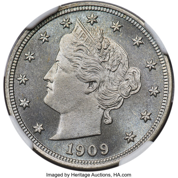 Image for 1909 5c PR68 CAC