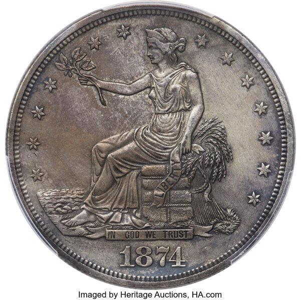 1874 Trade$ AU58 thumbnail 3