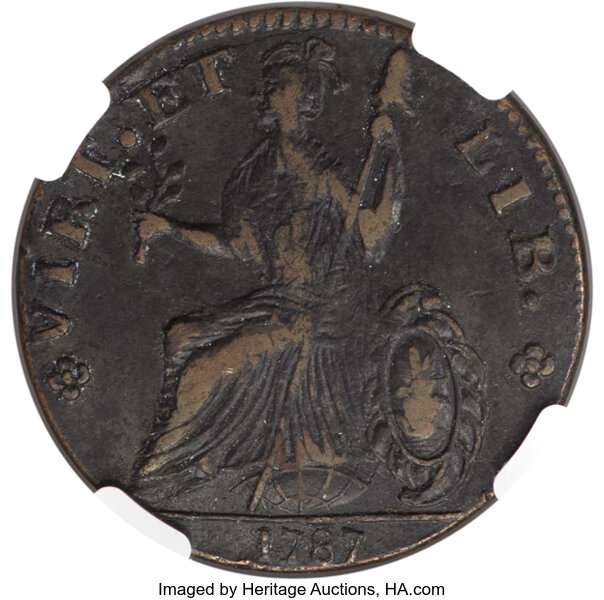 1787 Copper Nova Eborac, Large Head MS BN MS60 BN thumbnail 16