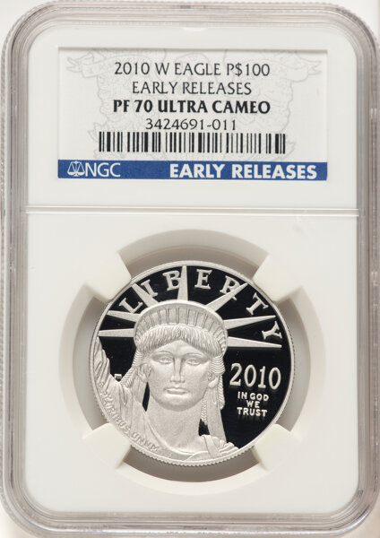 2010-W P$100  Platinum Eagle PR DCAM OGP thumbnail 11
