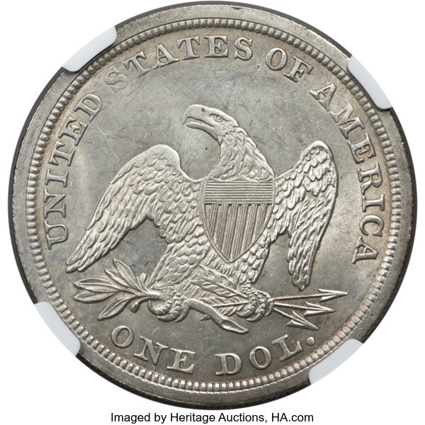 1853 $1 MS63 thumbnail 4