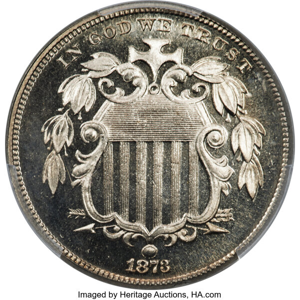 1873 5c Closed 3 PR CAM PR67 CAM thumbnail 3
