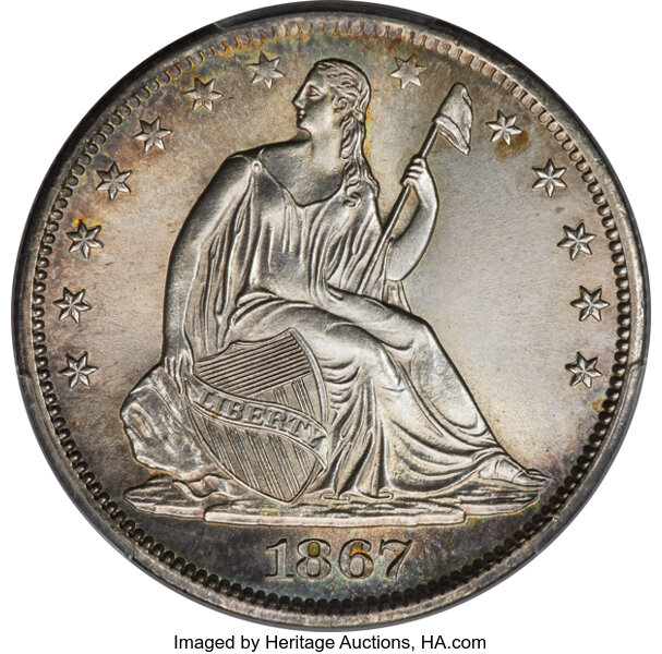 1867-S 50c MS thumbnail 7