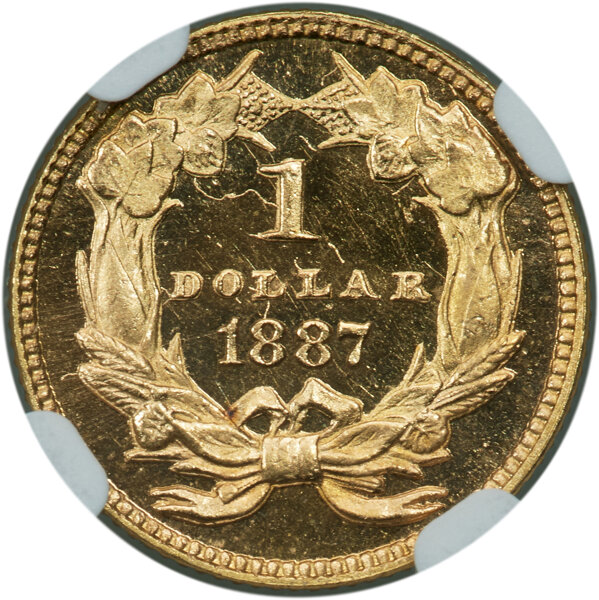 Liberty Gold Dollar G$1 Type 3, 1856-1889 PR CAM [Type] PR66 CAM CAC thumbnail 8